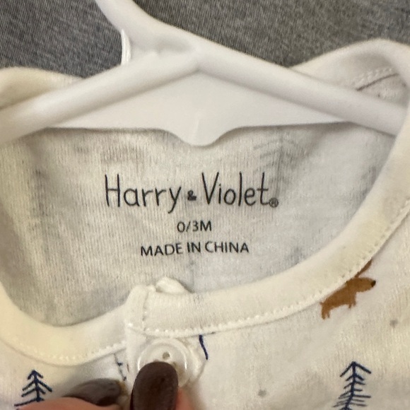 Kids Matching Set - White and Blue - Picture 2 of 3